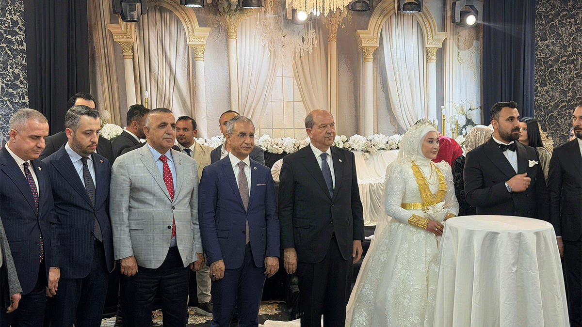 KKTC eski Cumhurbaşkanı Ersin Tatar Şanlıurfa’da nikah şahidi oldu!
