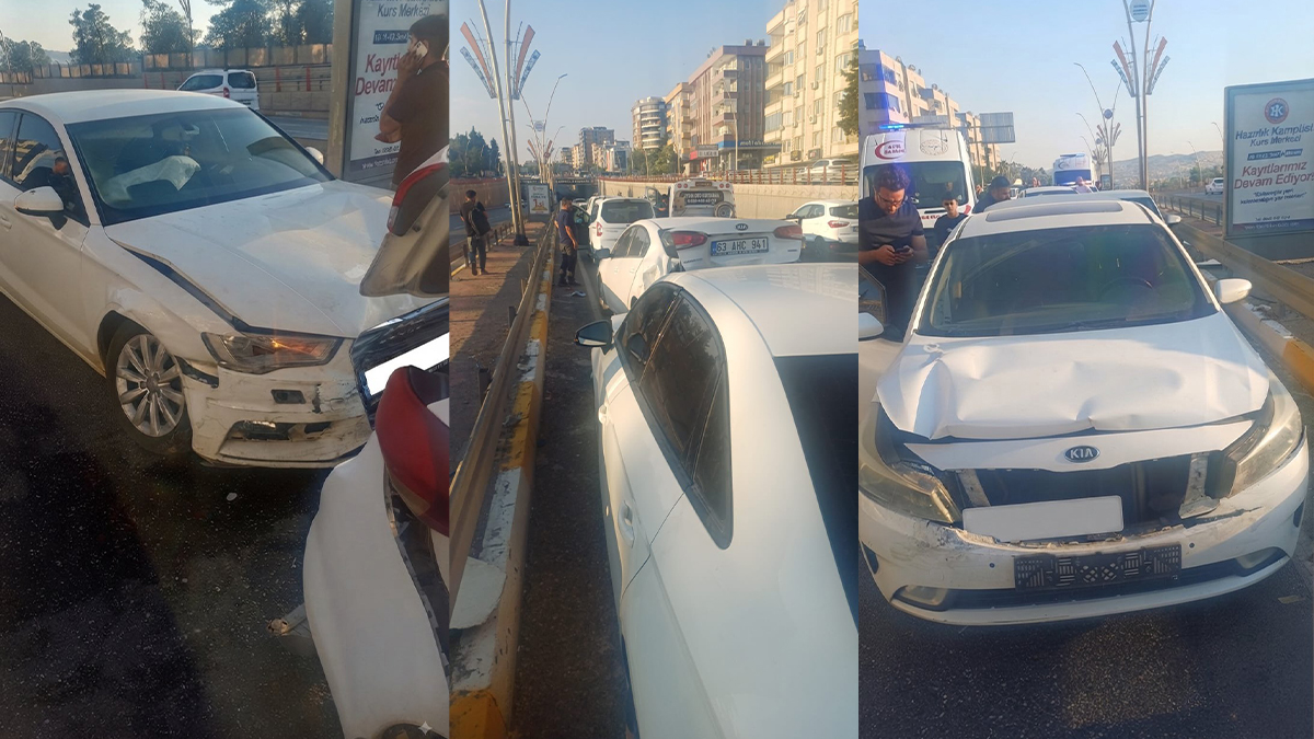 Şanlıurfa’da akşam saatlerinde zincirleme kaza! Trafik felç oldu