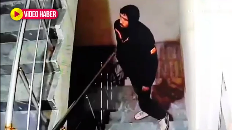 Şanlıurfa’da binaya giren hırsızın rahatlığı pes dedirtti!