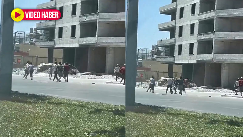 Şanlıurfa'da işçiler birbirine girdi! İşte o anlar