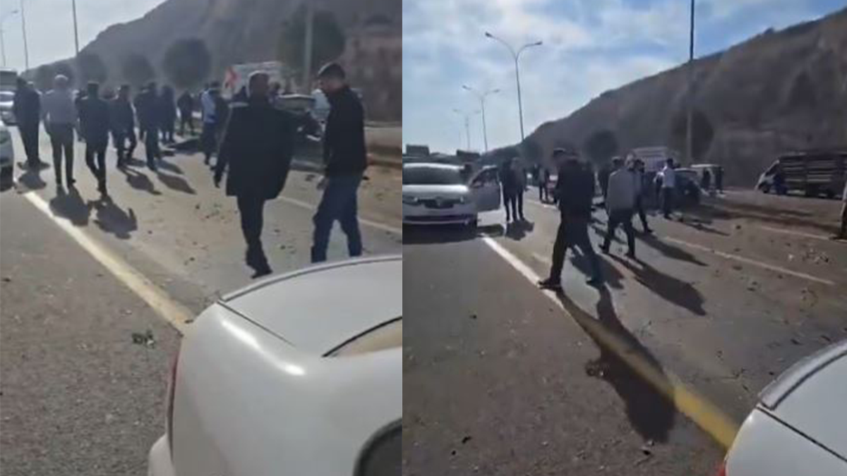 Şanlıurfa sanayi yolunda korkutan kaza!