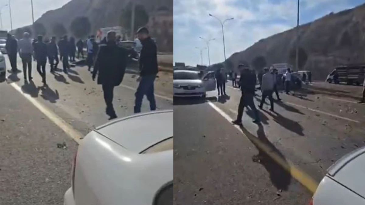 Şanlıurfa sanayi yolunda korkutan kaza!