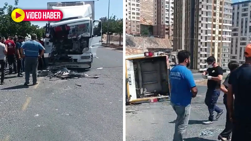 Şanlıurfa'da tır çöp kamyonuna çarptı! Yaralılar var