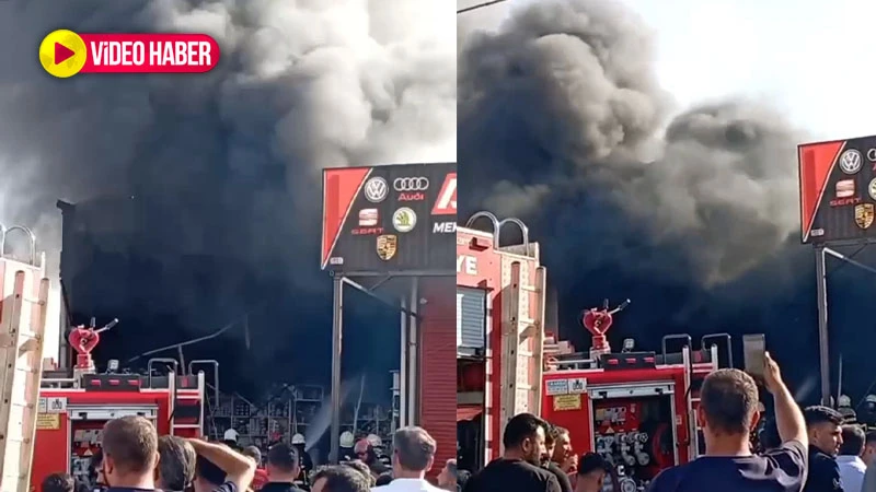 Şanlıurfa'da iş yerinde korkutan yangın! Facia son anda önledi