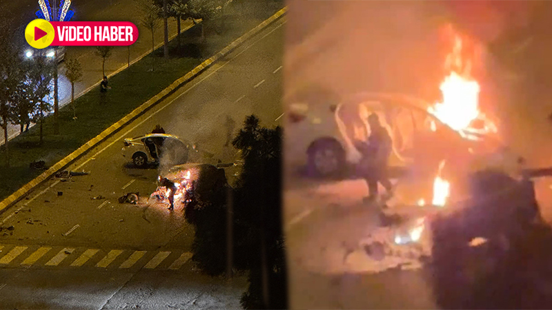 Şanlıurfa’da korkunç kaza! Arabalar alev topuna döndü: 4 yaralı