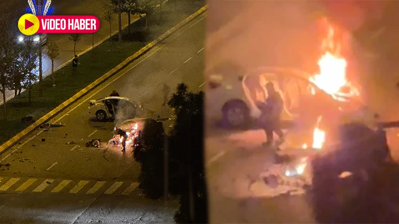 Şanlıurfa’da korkunç kaza! Arabalar alev topuna döndü: 4 yaralı