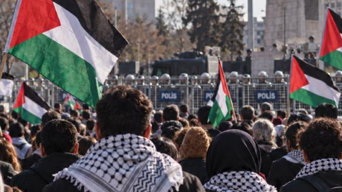 Filistin dayanışma eylemlerine yönelik polis müdahaleleri raporlaştırıldı
