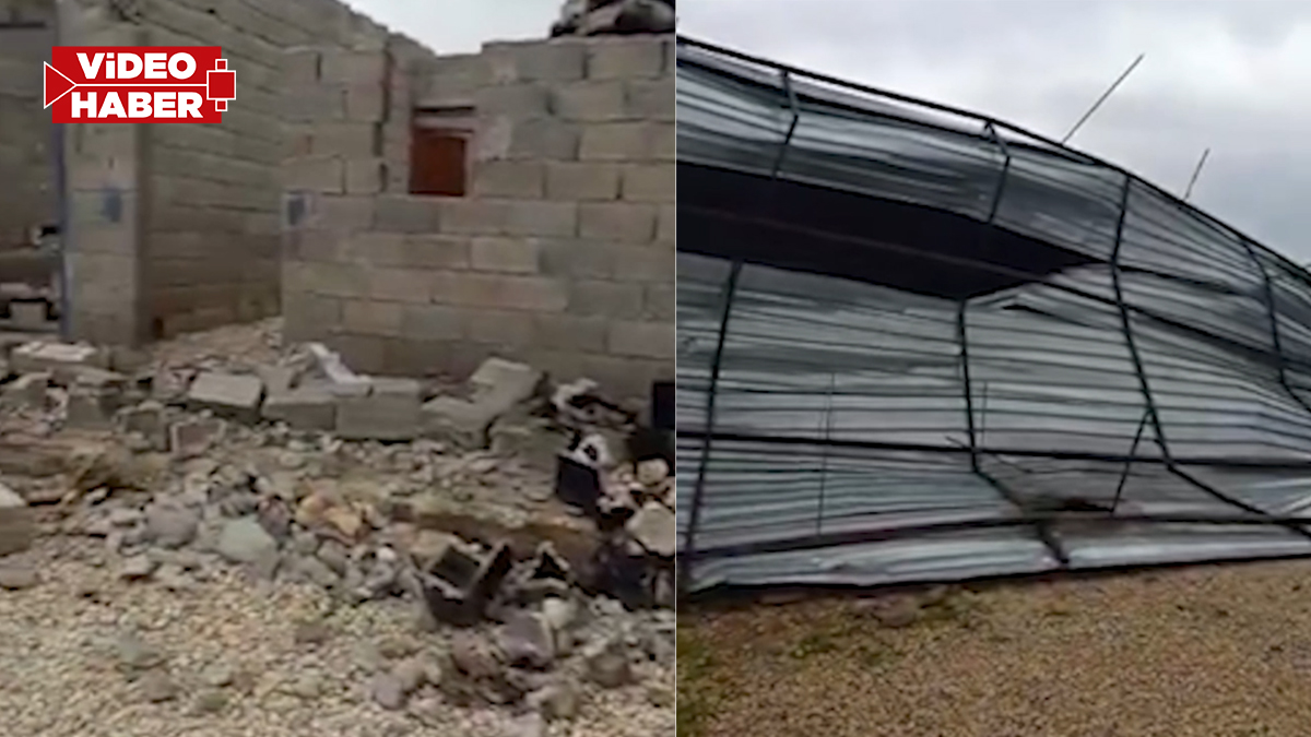 Fırtına Harran’ı vurdu! Çatılar uçtu, ağaçlar devrildi…