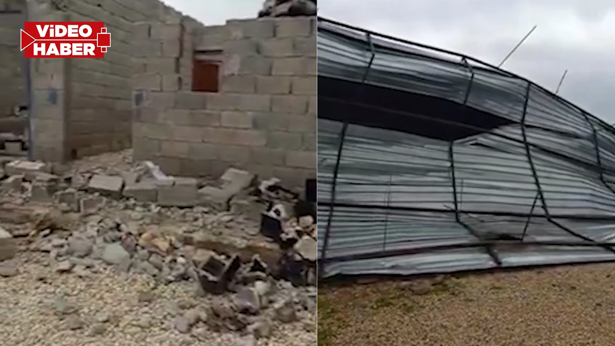 Fırtına Harran’ı vurdu! Çatılar uçtu, ağaçlar devrildi…