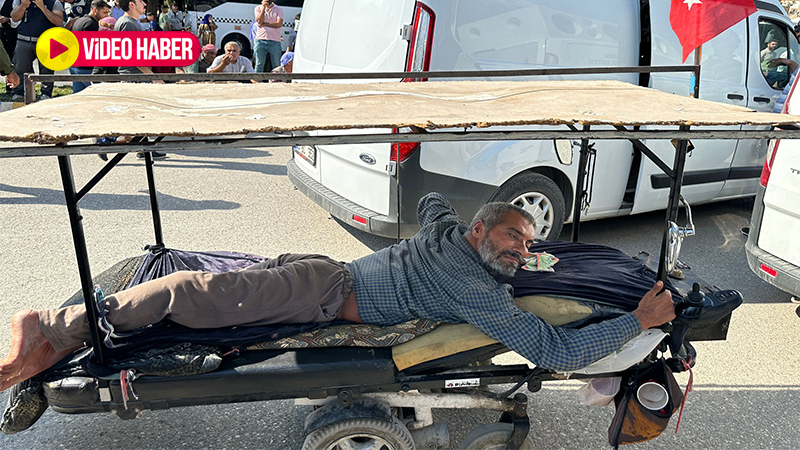 “Engeline” rağmen yürüyüşe katıldı