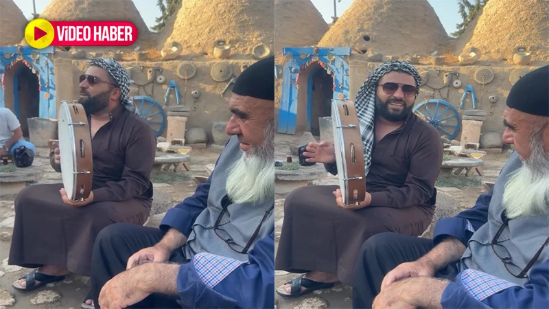 Harran'da sürpriz performans;  "Üç ay arpay mı verem, beş ay buğday mı verem"