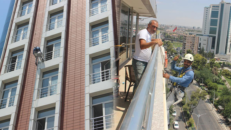Şanlıurfa’nın gökyüzü işçileri: 60 metre yükseklikte çalışıyorlar