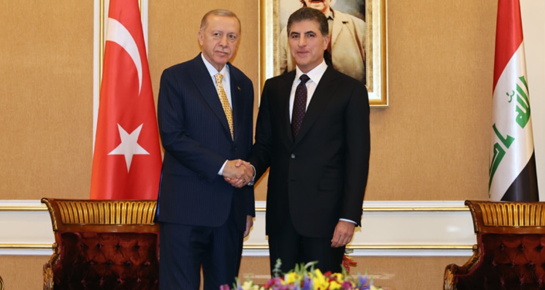 Cumhurbaşkanı Erdoğan, Barzani ile görüştü