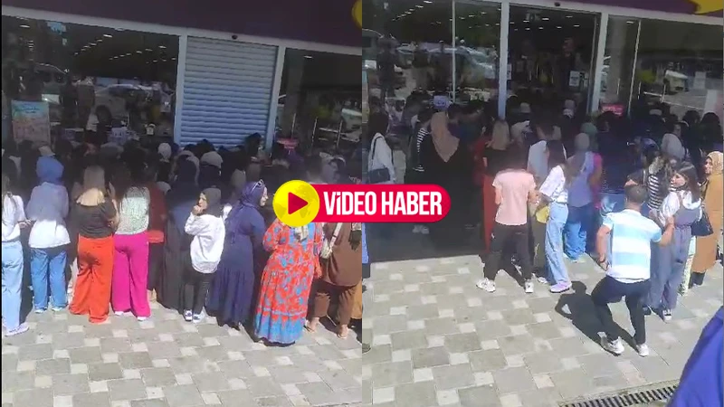 Şanlıurfa’da indirimi duyan oraya koştu! Yine izdiham yaşandı