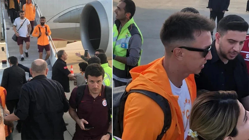 Taraftardan coşkulu karşılama: Galatasaray Süper Kupa için Şanlıurfa'da!