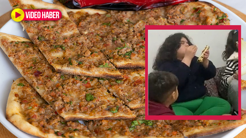 Bu kez babaya değil lahmacuna kurban! Urfalı obur çocuğun lahmacuna övgü dolu sözleri..