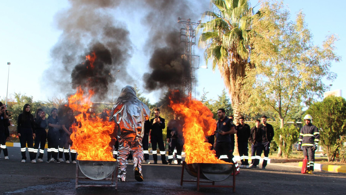 Şanlıurfa'daki öğrencilere yangın güvenliği eğitimi!