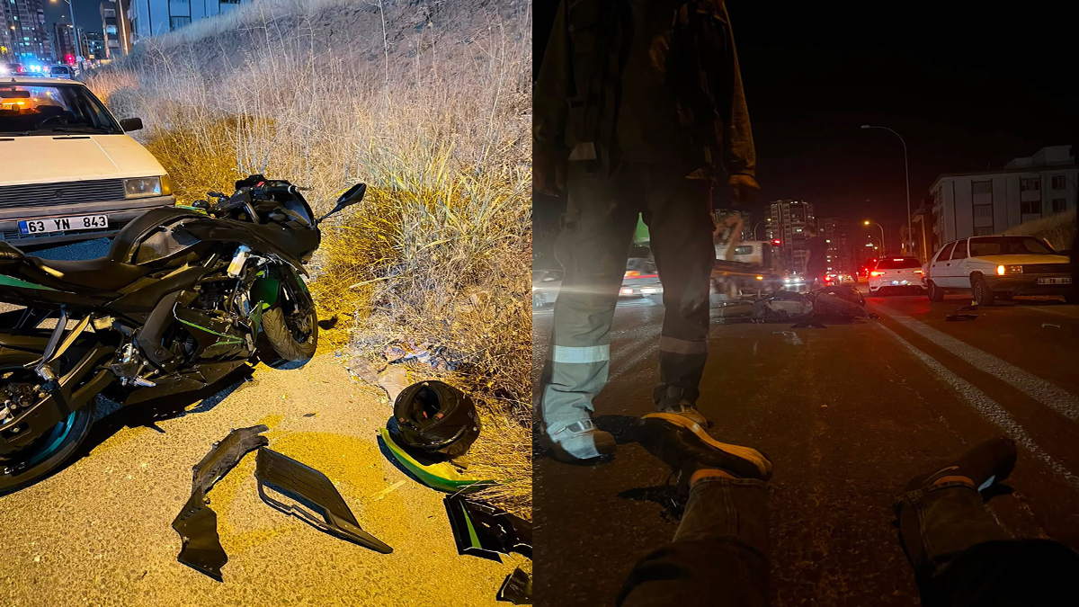 Şanlıurfa'da motosiklet ile otomobil çarpıştı: 1 yaralı