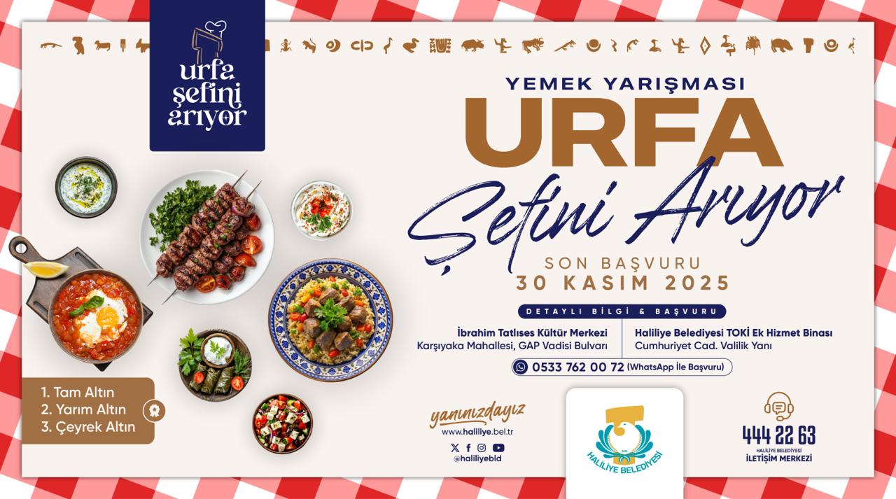 ''Urfa Şefini Arıyor" yarışması için başvuru süresi uzatıldı!