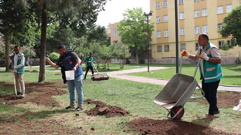 Şanlıurfa'da parklar yaza hazırlanıyor