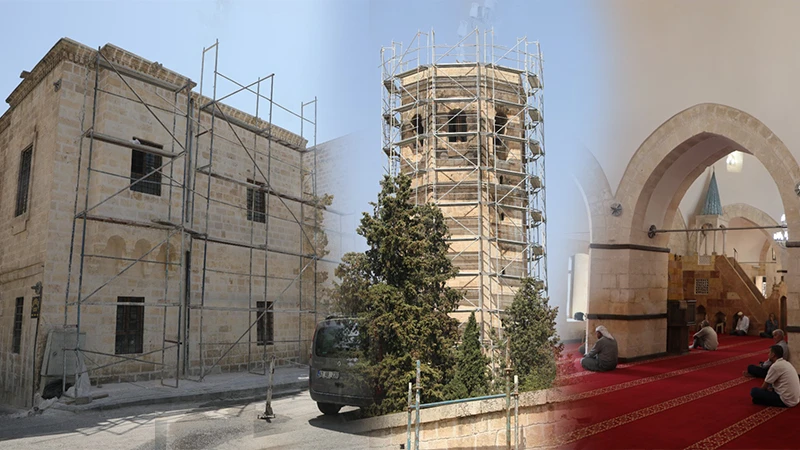 Şanlıurfa’da hasar gören camiler bir bir onarılıyor