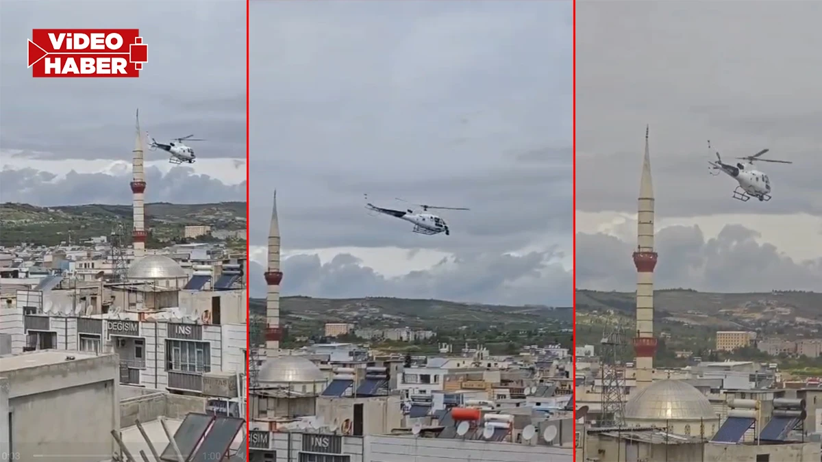 Şanlıurfa’da elektrik hatlarına helikopterli bakım!
