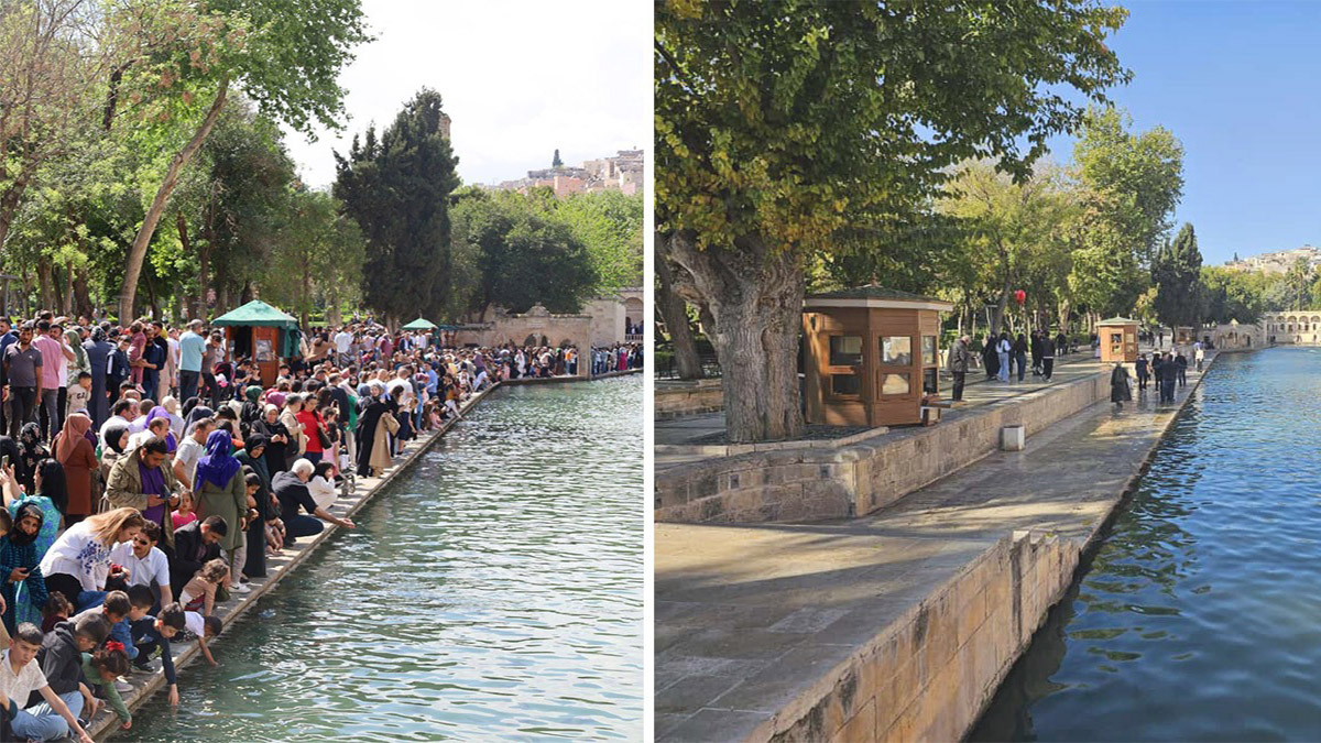 Herkes gitti, orası Urfalılara kaldı! Kutsal mekanın 'öncesi ve sonrası' şaşırttı