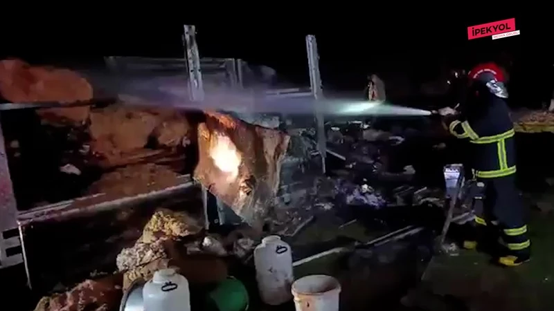 Şanlıurfa'da korkutan araç yangını!