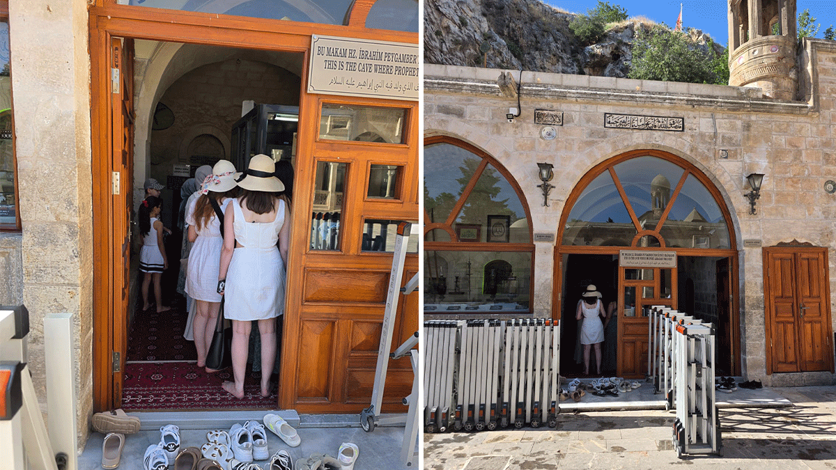 Şanlıurfa'da kutsal mekanda tepki çeken görüntü! "Burası sıradan bir turistik alan değil"