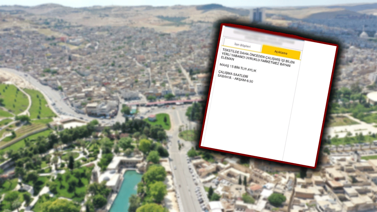 Şanlıurfa’daki iş ilanı pes dedirtti! “Hiç mi Allah korkuları yok”