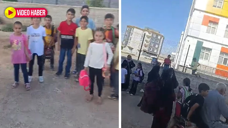 Şanlıurfa’da veli ve öğrencilerin ‘okul’ eylemi!