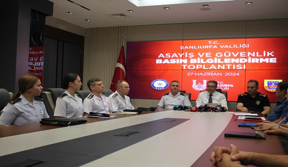Şanlıurfa'da asayiş ve güvenlik toplantısı! Validen önemli açıklamalar