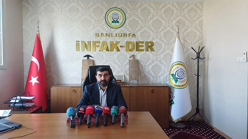 Şanlıurfa İnfak-Der Ramazan'da 644 aileye yardım eli uzattı!  Gazze'ye 14 tır yardım gönderiyor!