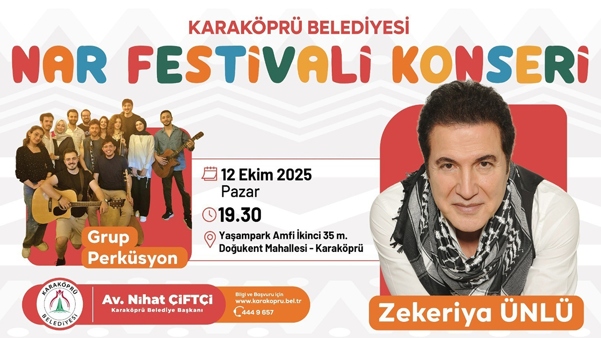 Tarih belli oldu, program açıklandı: İşte Karaköprü'nün ilk Nar Festivali'nin tüm detayları