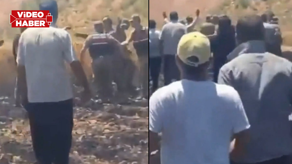 Şanlıurfa’da yangın sonrası köylüler ayaklandı! Jandarmayla karşı karşıya geldiler