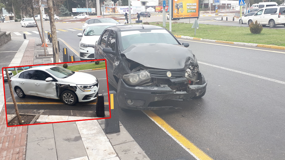 Şanlıurfa’da iki otomobil çarpıştı!