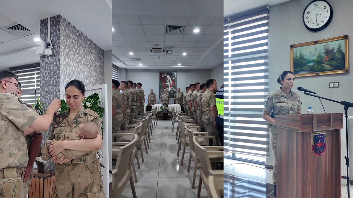 Şanlıurfa'da jandarma teşkilatında terfi heyecanı: Yeni rütbeler takıldı