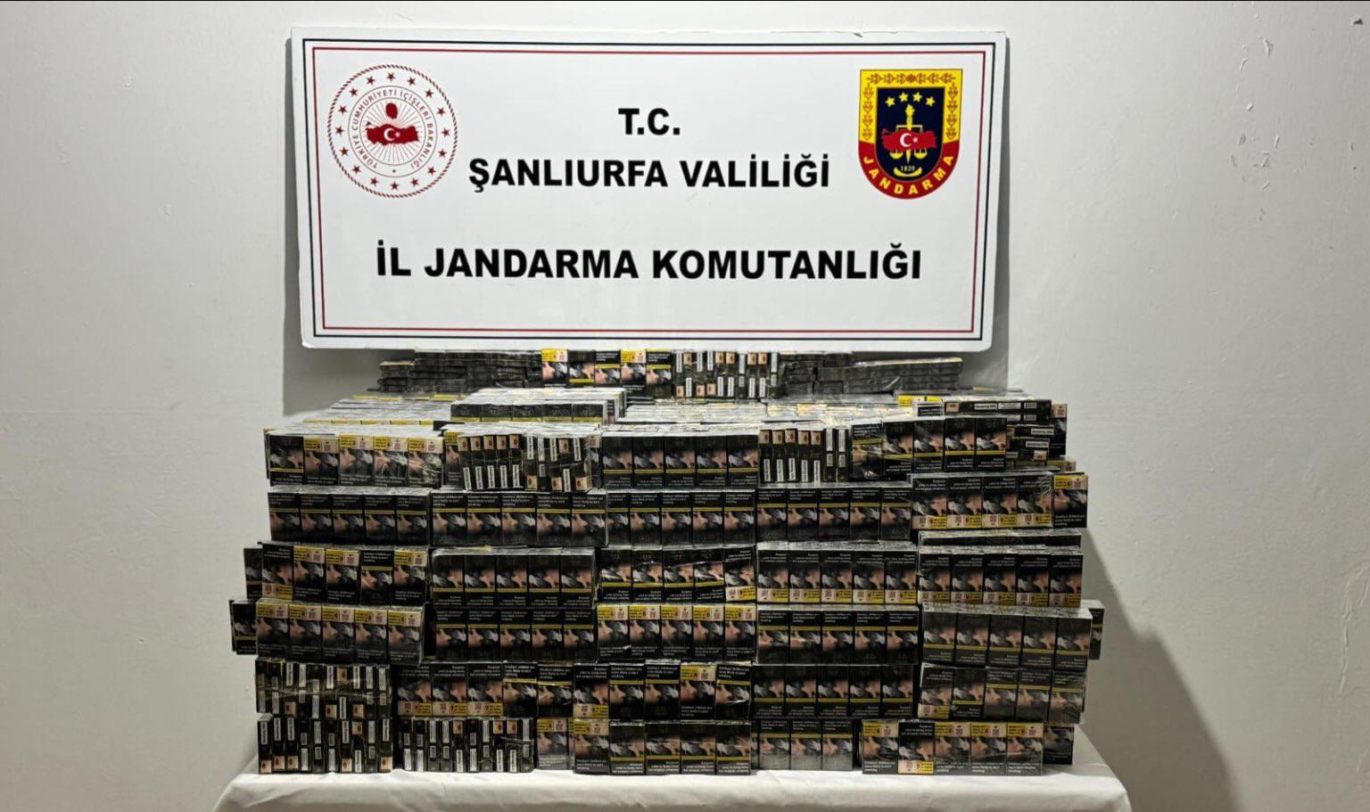 Şanlıurfa’da sınırdan gizlice geçirilen binlerce paket yakalandı