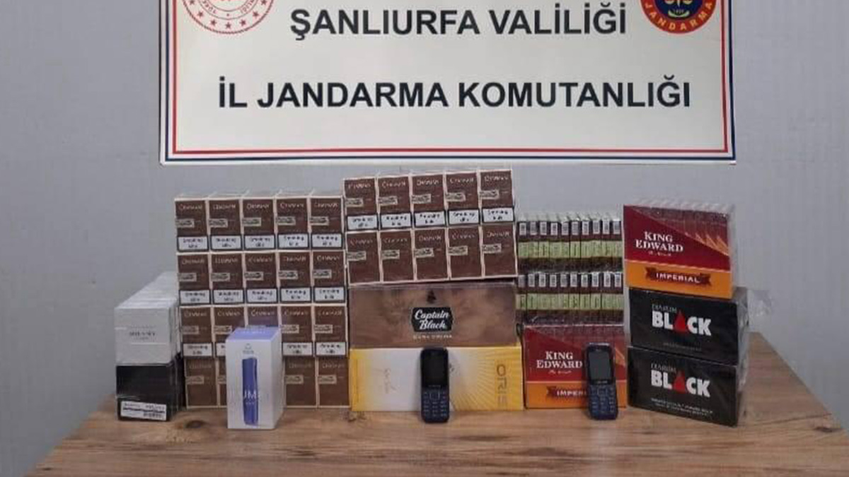 Şanlıurfa’da farklı türde binlerce kaçak ürüne el konuldu! 26 şüpheliye işlem