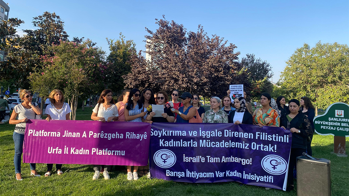 Şanlıurfa’da kadınlardan Gazzeli kadınlara destek