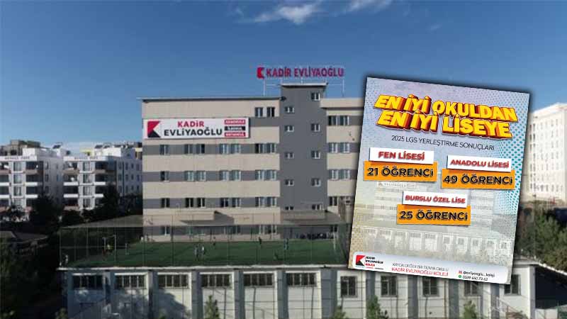 Kadir Evliyaoğlu Koleji LGS’de zirvede!