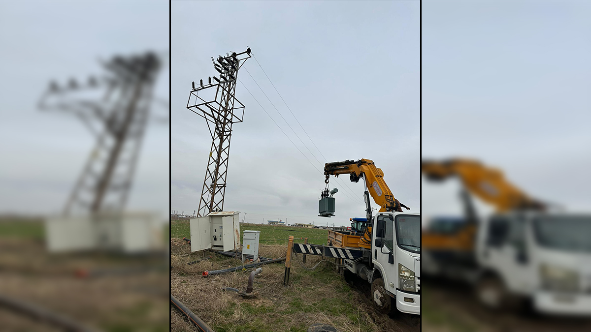 Kar altında kaçak sulama skandalı! Trafoya el konuldu