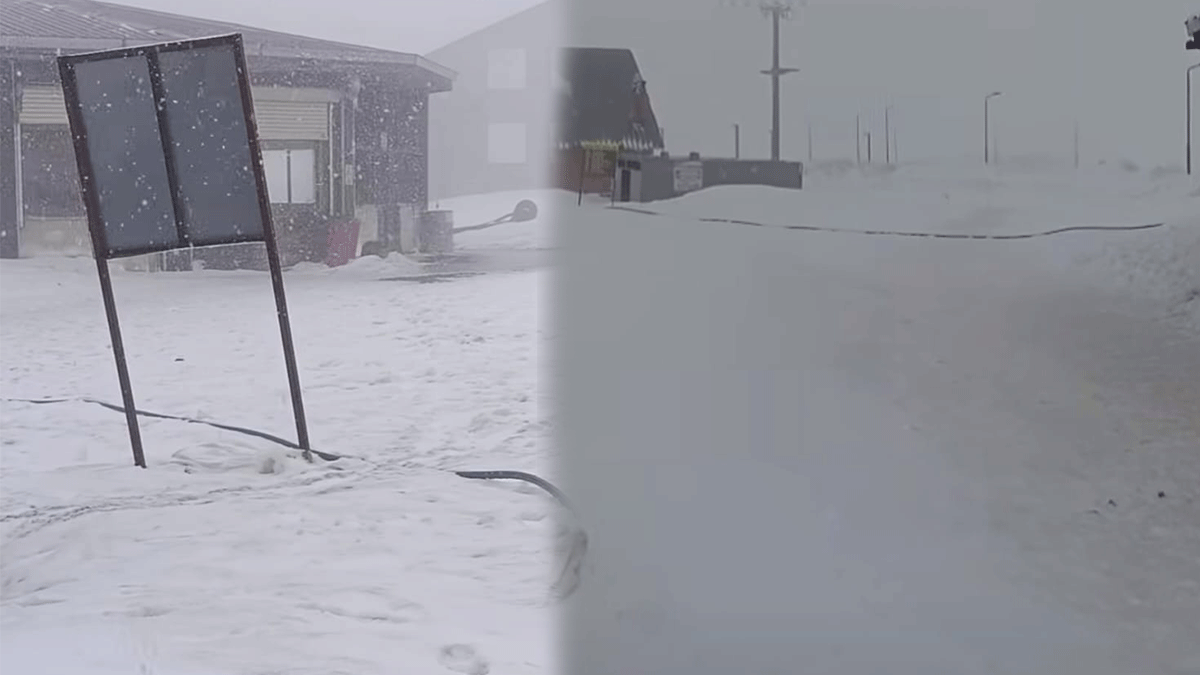 Şanlıurfa yine beyaza büründü! Lapa lapa kar yağdı