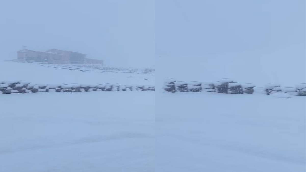 Şanlıurfa’da lapa lapa yağdı!  Yol ulaşıma kapandı