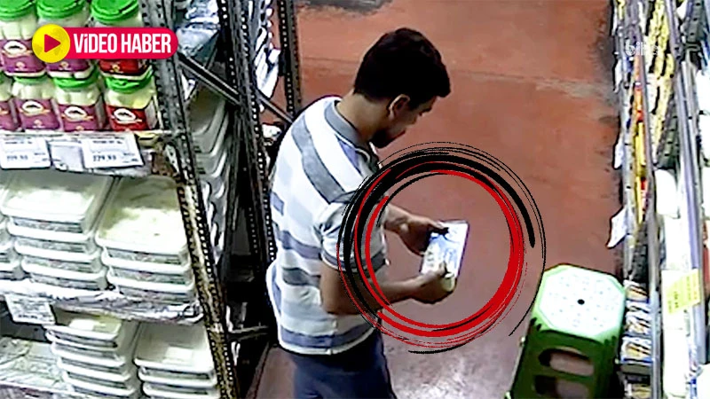Şanlıurfa’da müşteri gibi giren hırsız marketten bakın ne çaldı?