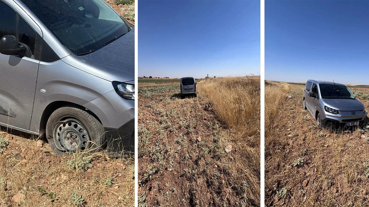 Şanlıurfa’da kazayı yaptı, arabayı tarlada bırakıp gitti!