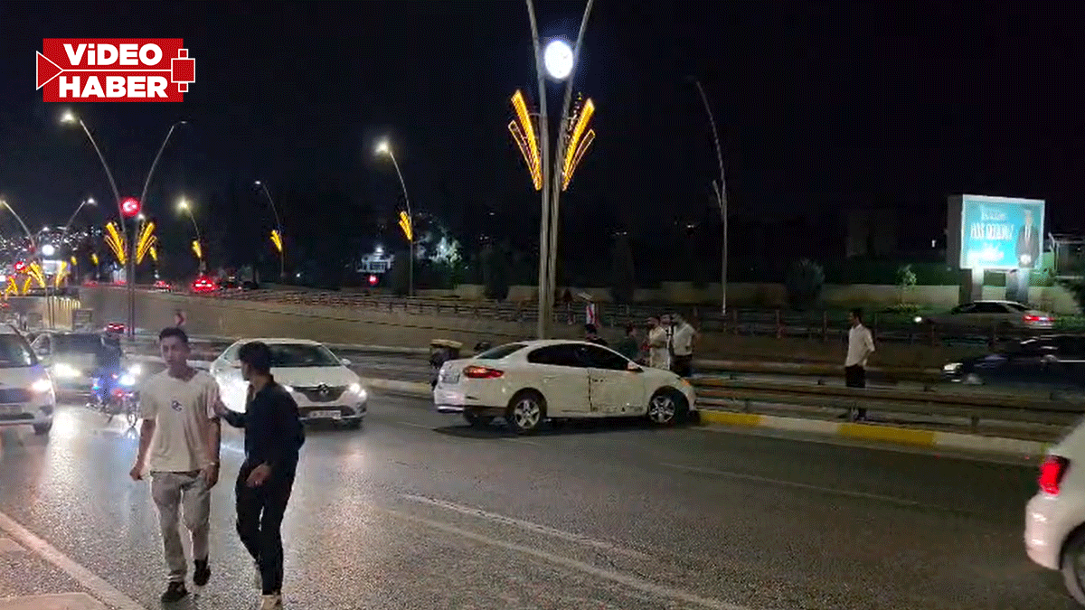 Şanlıurfa’da akşam saatlerinde korkutan kaza! Trafik aksadı