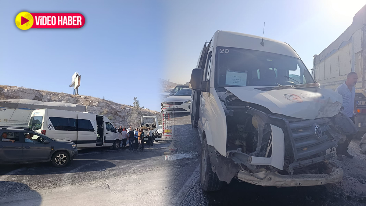 Şanlıurfa’da işçi servisi ile kamyon çarpıştı! Yaralılar var