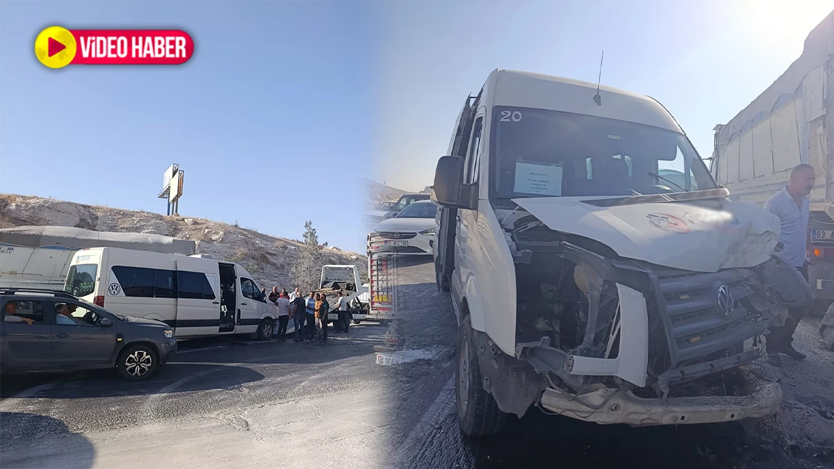 Şanlıurfa’da işçi servisi ile kamyon çarpıştı! Yaralılar var