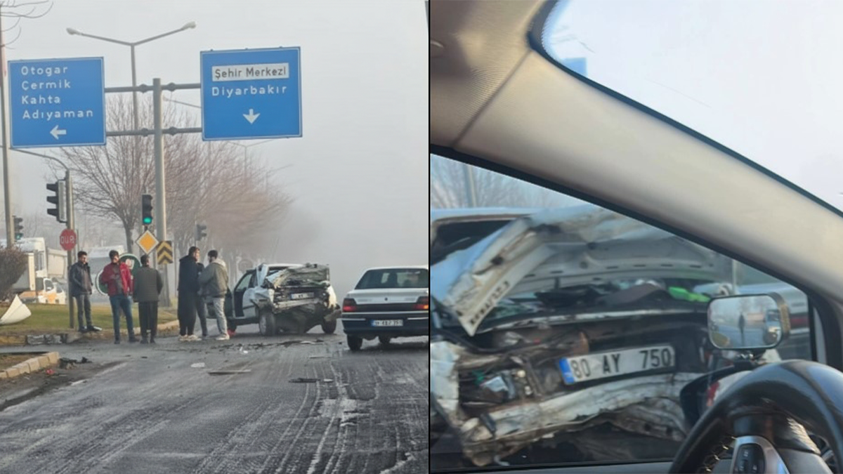 Şanlıurfa’da kontrolden çıkan araçlar birbirine girdi!